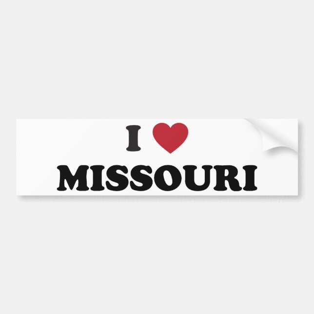 I Liebe Missouri Autoaufkleber (Vorne)