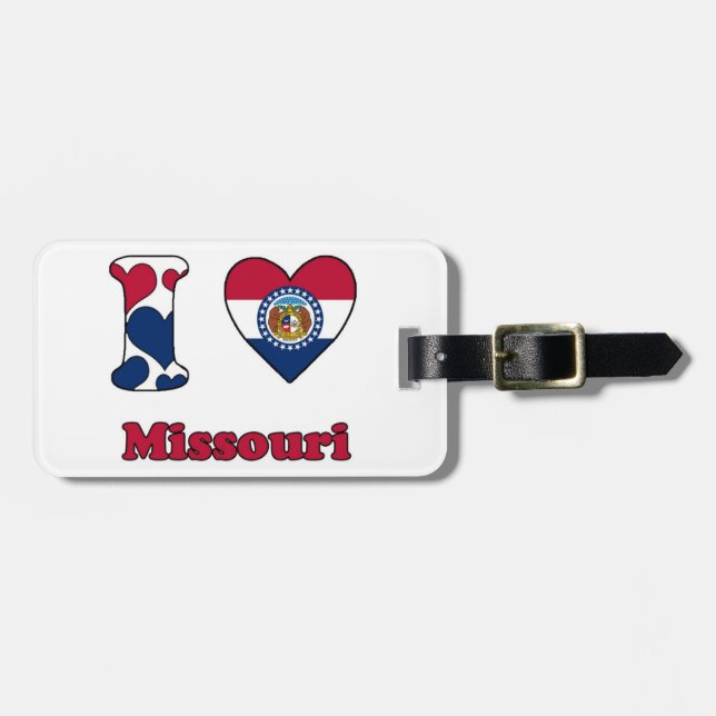 I Liebe Missouri Gepäckanhänger (Vorderseite horizontal)