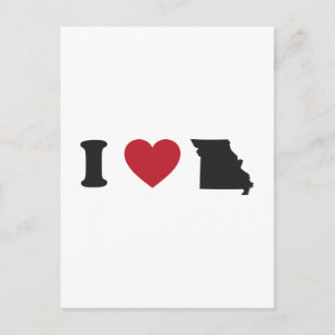 I Liebe Missouri Postkarte