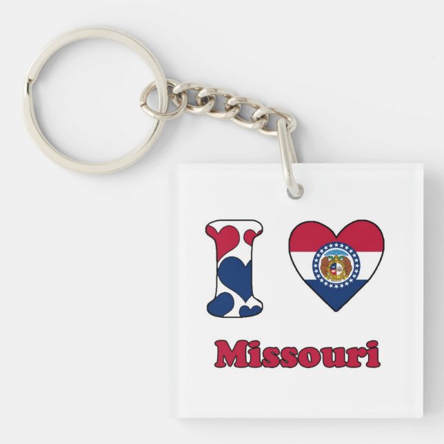 I Liebe Missouri Schlüsselanhänger (Vorderseite)