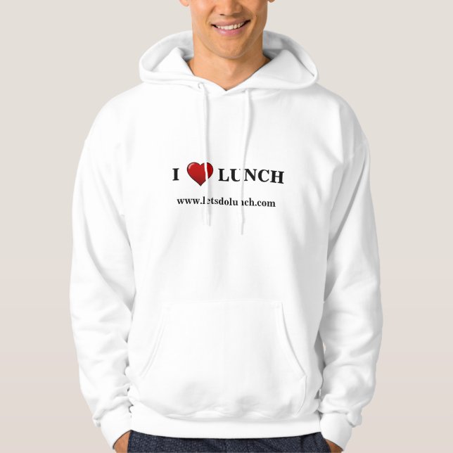 I LIEBE-MITTAGESSEN HOODIE (Vorderseite)