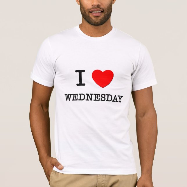 I Liebe Mittwoch T-Shirt (Vorderseite)