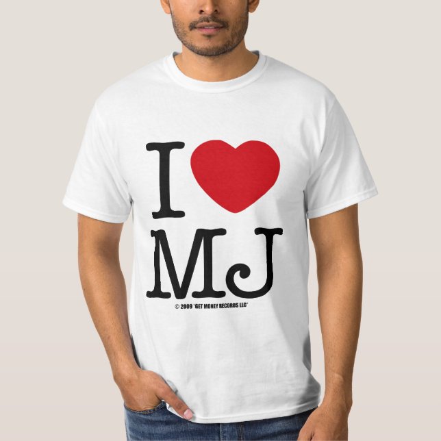 I LIEBE MJ T-Shirt (Vorderseite)