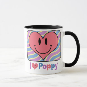 I Liebe-Mohnblume Tasse