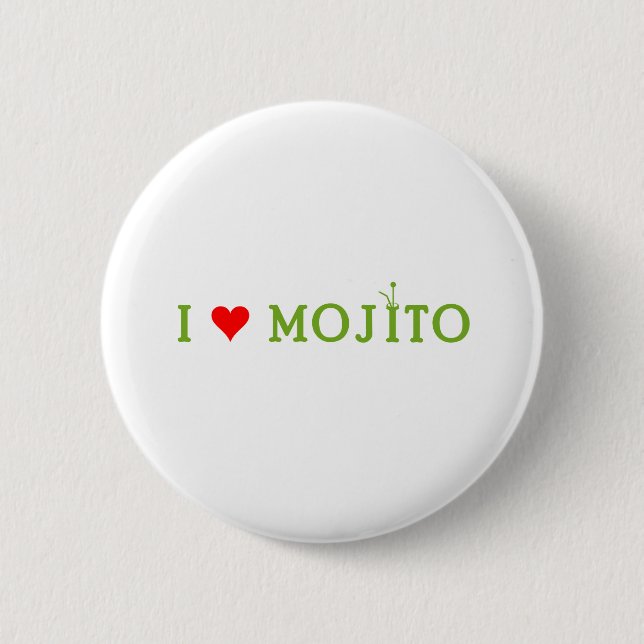 I Liebe Mojito Button (Vorderseite)