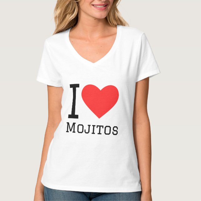 I Liebe mojitos T-Shirt (Vorderseite)