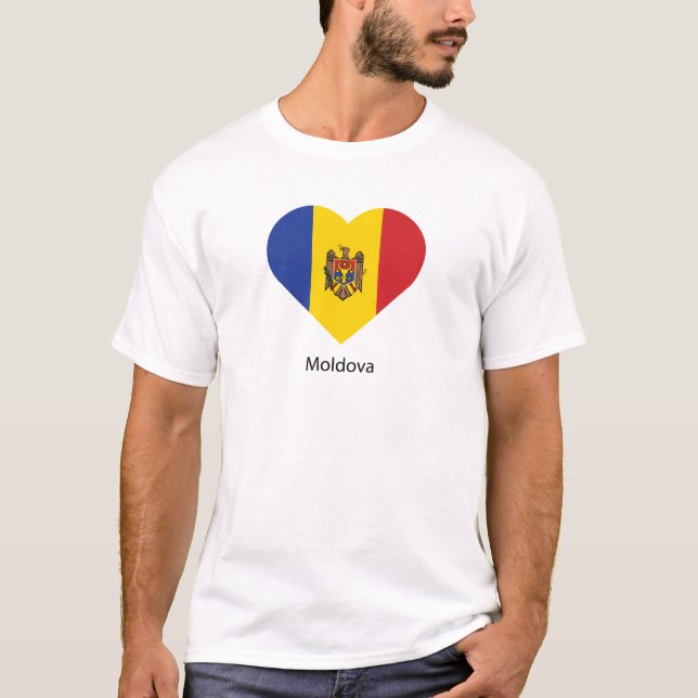 I Liebe Moldau T-Shirt (Vorderseite)