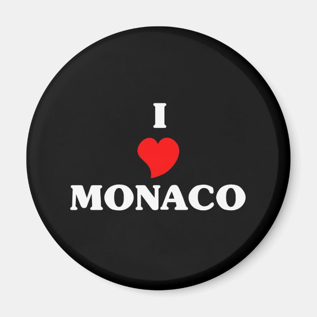 I Liebe Monaco Magnet (Vorne)