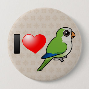 I Liebe-MönchParakeets Button