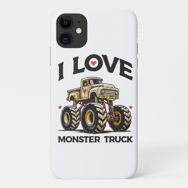I Liebe Monster Truck Case-Mate iPhone Hülle (Rückseite)