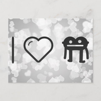 I Liebe Monsters Postkarte
