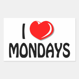 I Liebe Montags Aufkleber