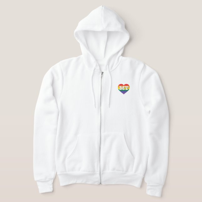 I Liebe Montana Rainbow Heart Hoodie (Ablage )