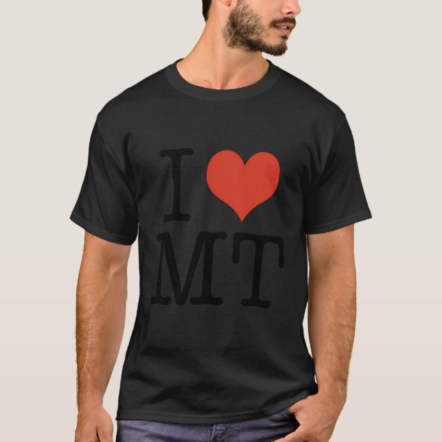 I Liebe Montana USA T-Shirt (Vorderseite)