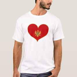 I Liebe Montenegro - Flagge T-Shirt