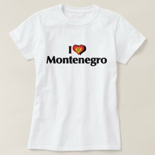I Liebe Montenegro - Flagge T-Shirt