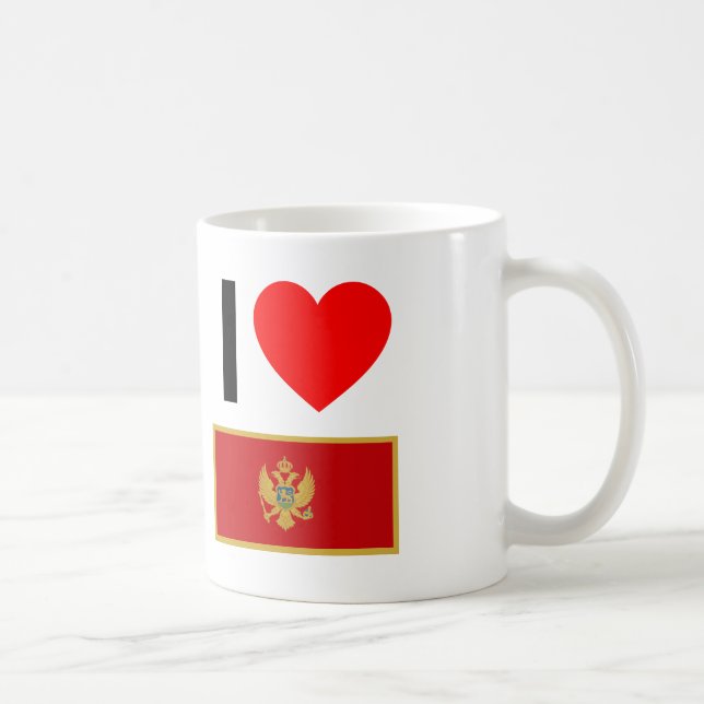 i Liebe montenegro Tasse (Rechts)
