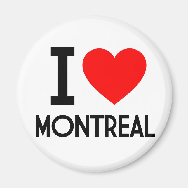 I Liebe Montreal Magnet (Vorne)