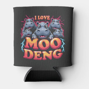 I Liebe Moo Deng Baby Hippo Liebhaber Dosenkühler
