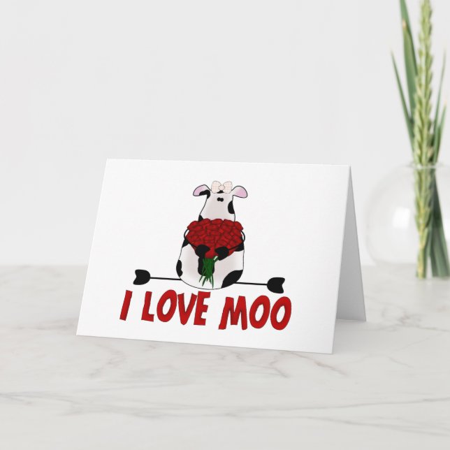 I Liebe-MOO Karte (Vorderseite)