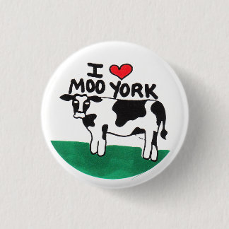 I Liebe-MOO York Button