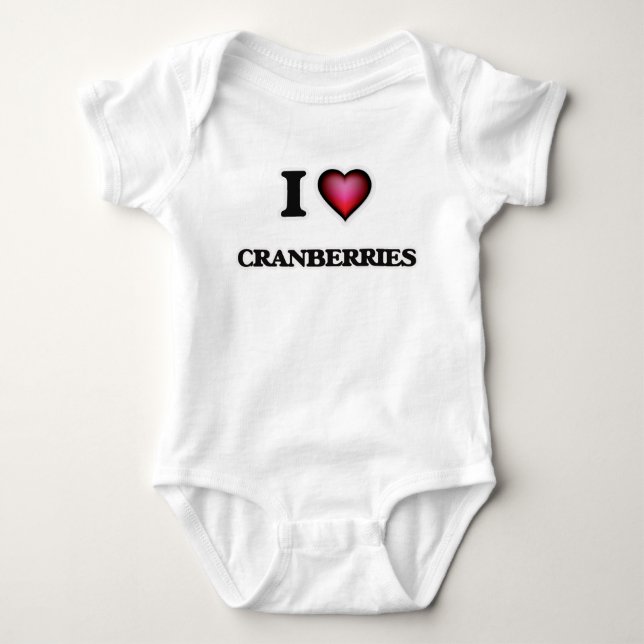 I Liebe-Moosbeeren Baby Strampler (Vorderseite)