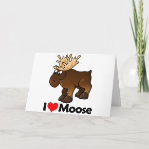 I Liebe Moose Karte