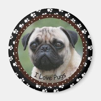 I Liebe Mops Magnet