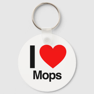 i Liebe mops Schlüsselanhänger
