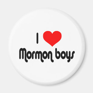 I Liebe Mormon Boys Magnet