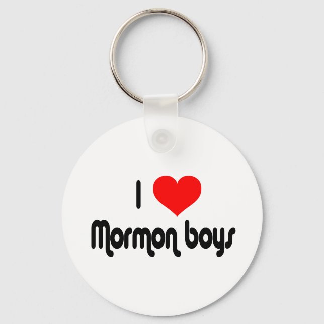 I Liebe Mormon Boys Schlüsselanhänger (Vorderseite)