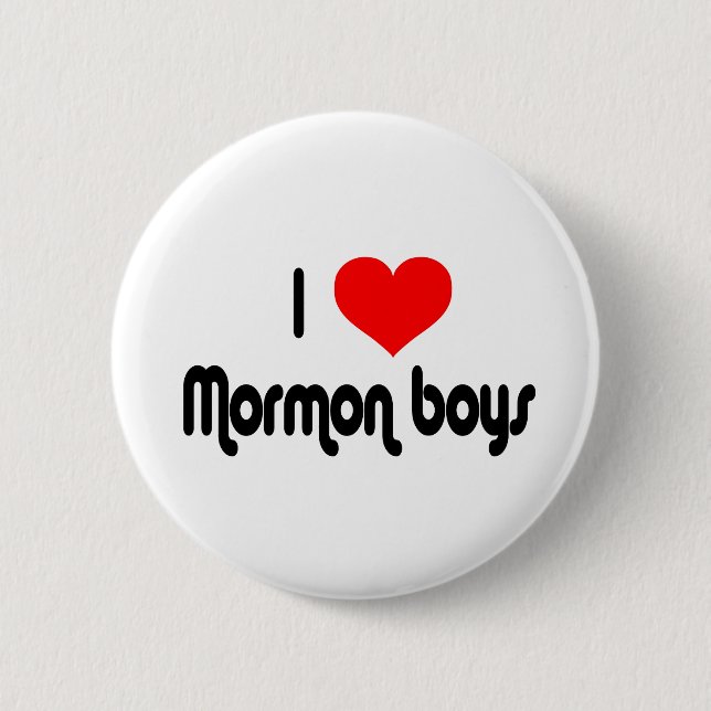 I Liebe-Mormonen-Jungen Button (Vorderseite)