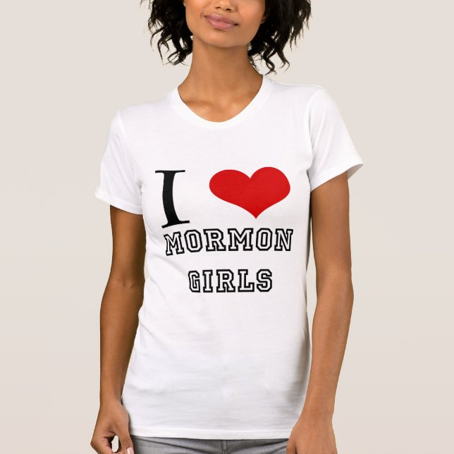 I Liebe-Mormonen-Mädchen T-Shirt (Vorderseite)