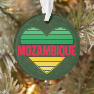 I. Liebe Mosambik, Mosambikanisches Herz Ornament
