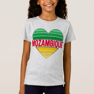 I. Liebe Mosambik, Mosambikanisches Herz T-Shirt