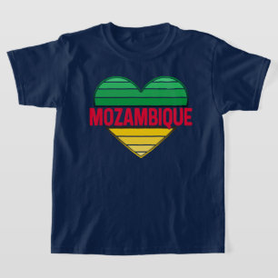I. Liebe Mosambik, Mosambikanisches Herz T-Shirt