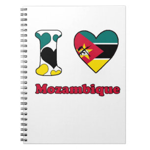 I Liebe Mosambik Notizblock