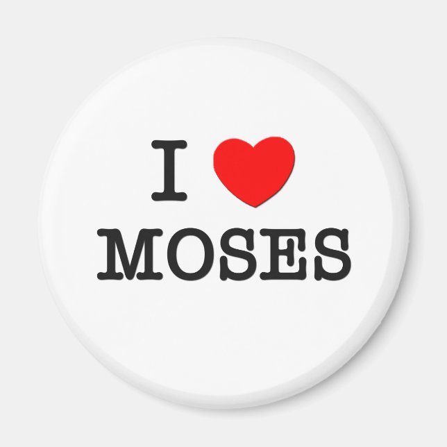 I Liebe Moses Magnet (Vorne)