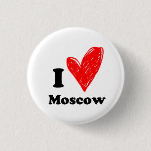 I Liebe Moskau Button