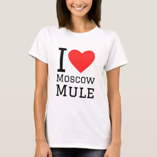 I Liebe Moskauer Maultier T-Shirt