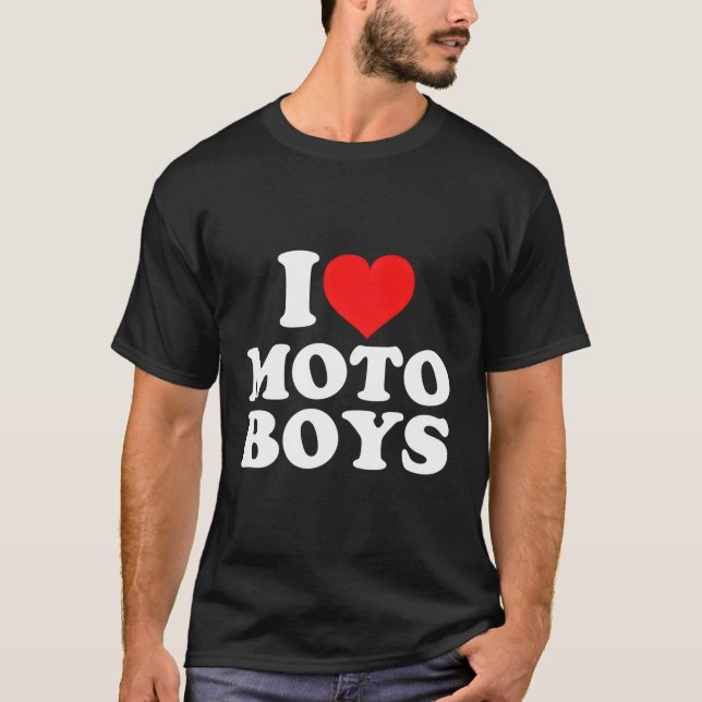 I Liebe Moto T-Shirt (Vorderseite)