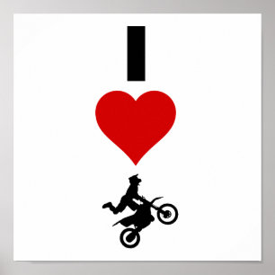 I Liebe Motocross (vertikal) Poster