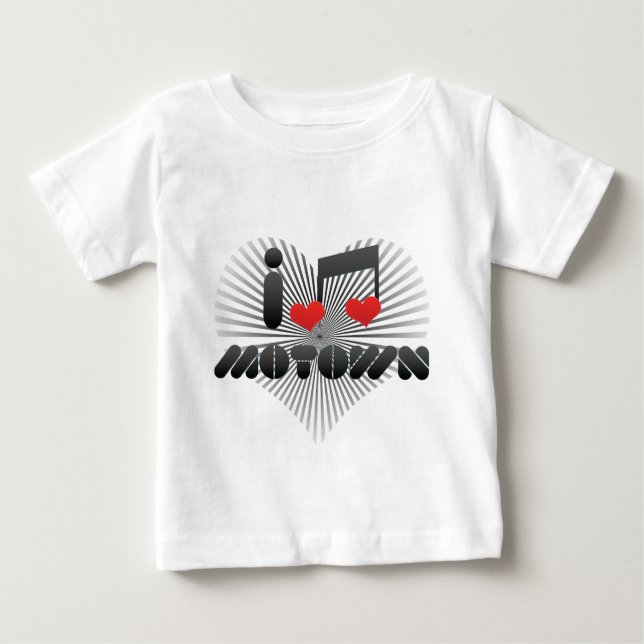 I Liebe Motown Baby T-shirt (Vorderseite)