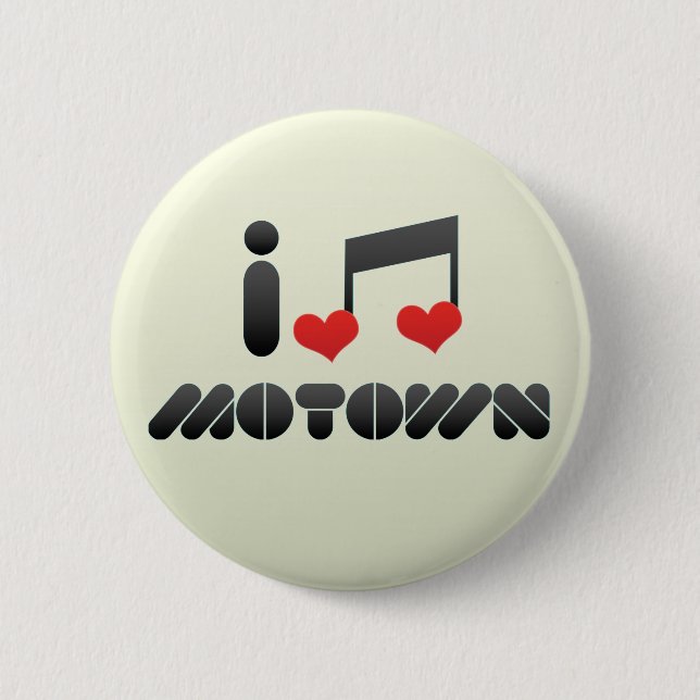 I Liebe Motown Button (Vorderseite)