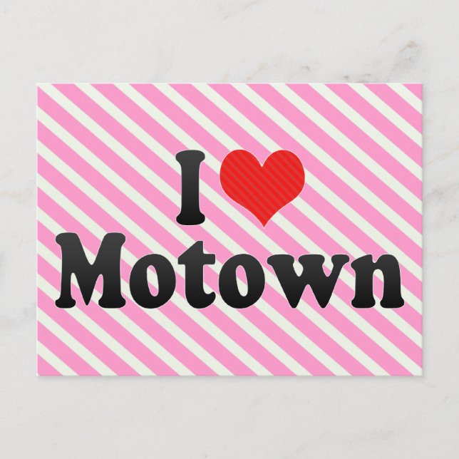 I Liebe Motown Postkarte (Vorderseite)