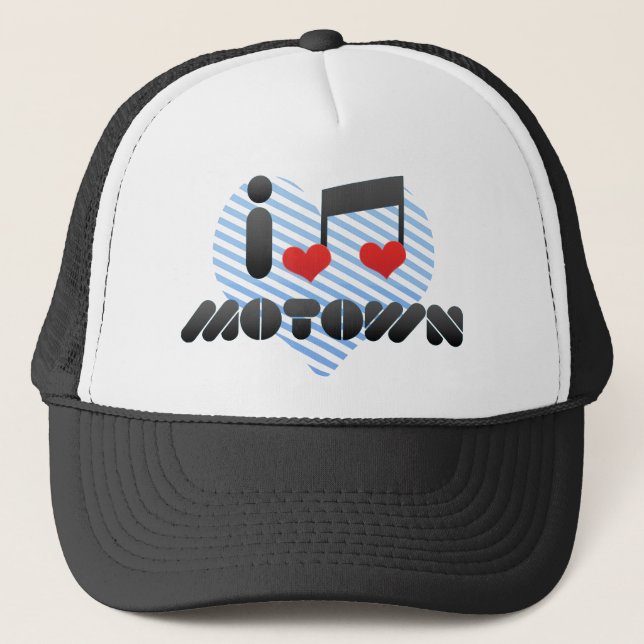 I Liebe Motown Truckerkappe (Vorderseite)