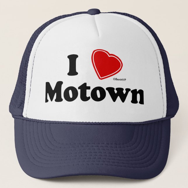 I Liebe Motown Truckerkappe (Vorderseite)