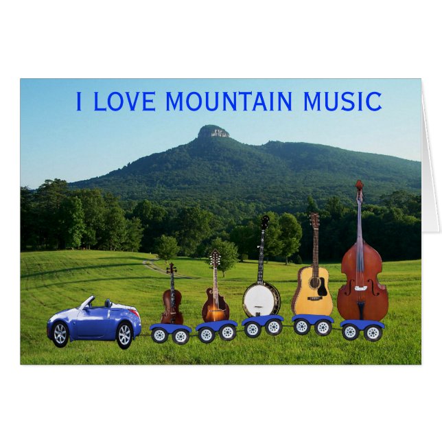 I LIEBE MOUNTAIN MUSIKKARTE (Vorderseite (Horizontal))