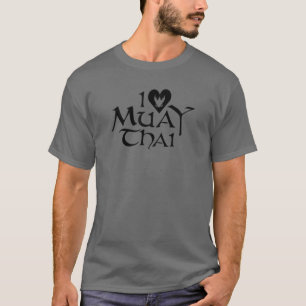 I Liebe Muay Thai Black Heart T-Shirt