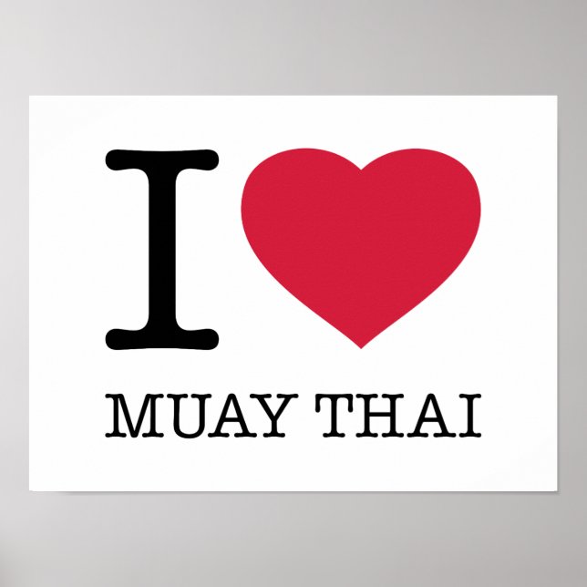 I LIEBE MUAY THAI POSTER (Vorne)
